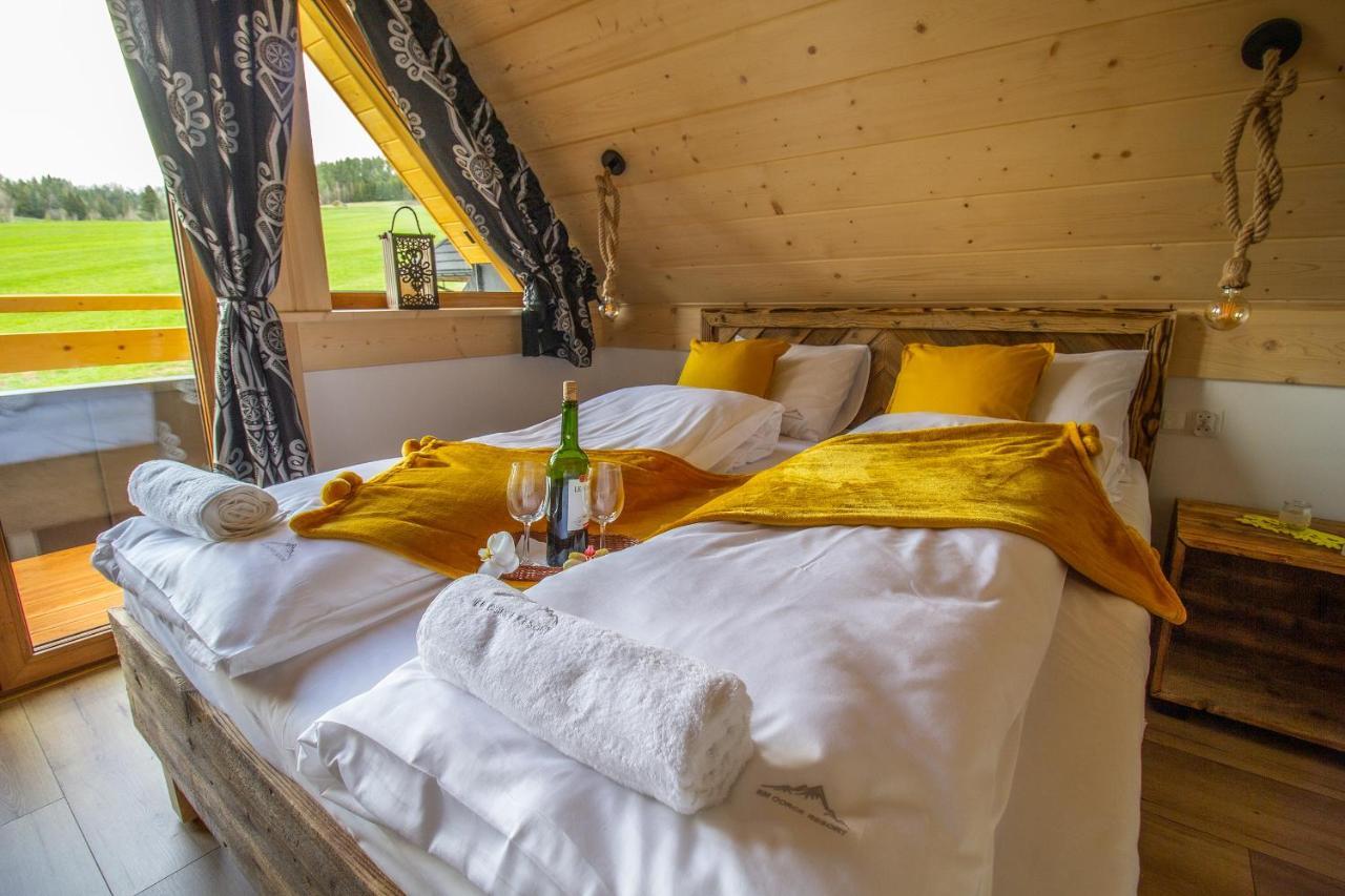 Em Gorce Resort Domki Z Sauna I Jacuzzi Waksmund Eksteriør bilde