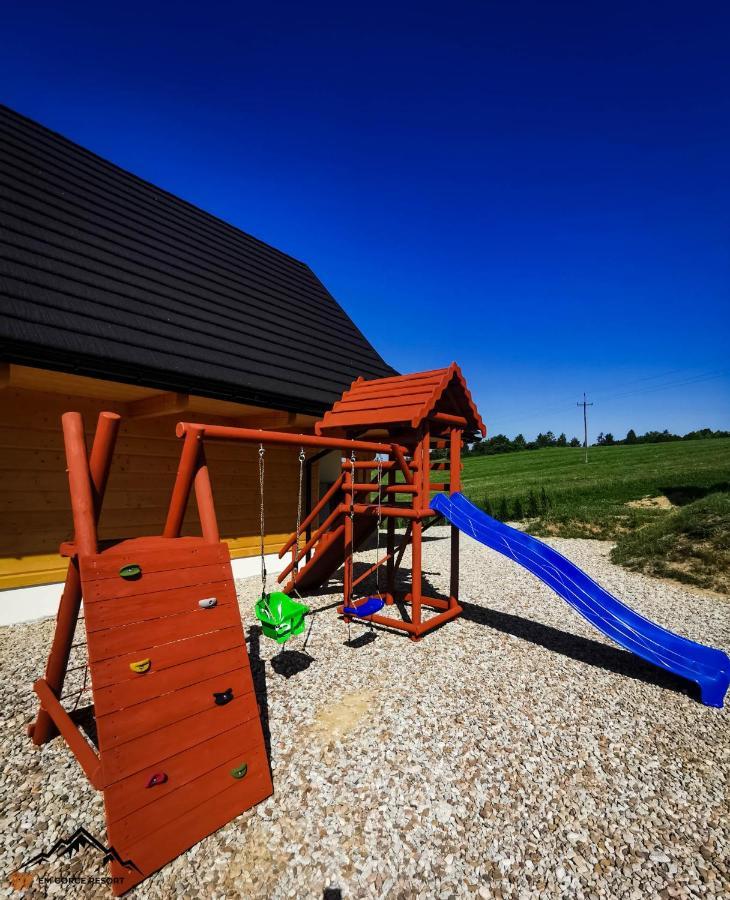 Em Gorce Resort Domki Z Sauna I Jacuzzi Waksmund Eksteriør bilde