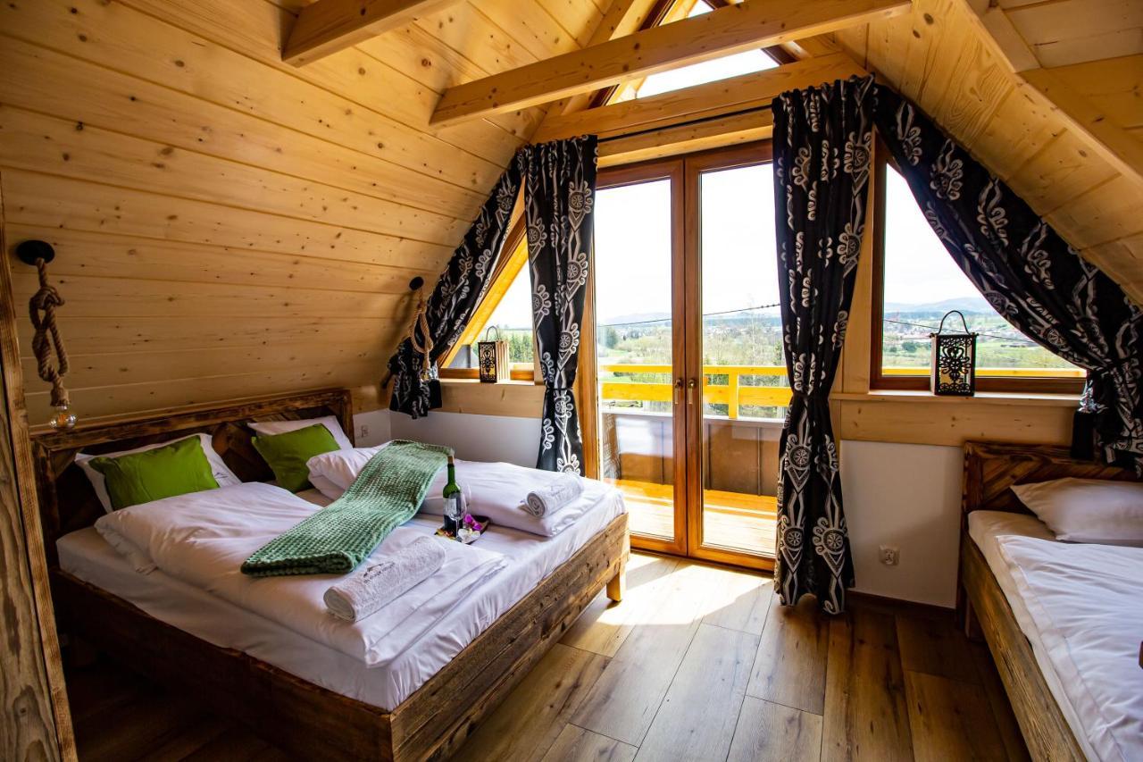 Em Gorce Resort Domki Z Sauna I Jacuzzi Waksmund Eksteriør bilde